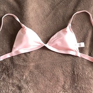 Light pink bikini swimsuit top